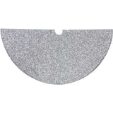 48-Inch Silver Sequined Tree Skirt