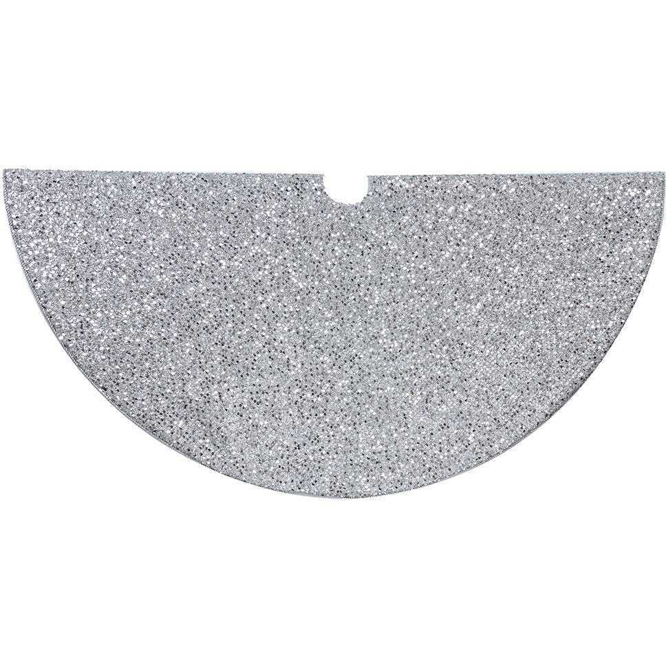 48-Inch Silver Sequined Tree Skirt