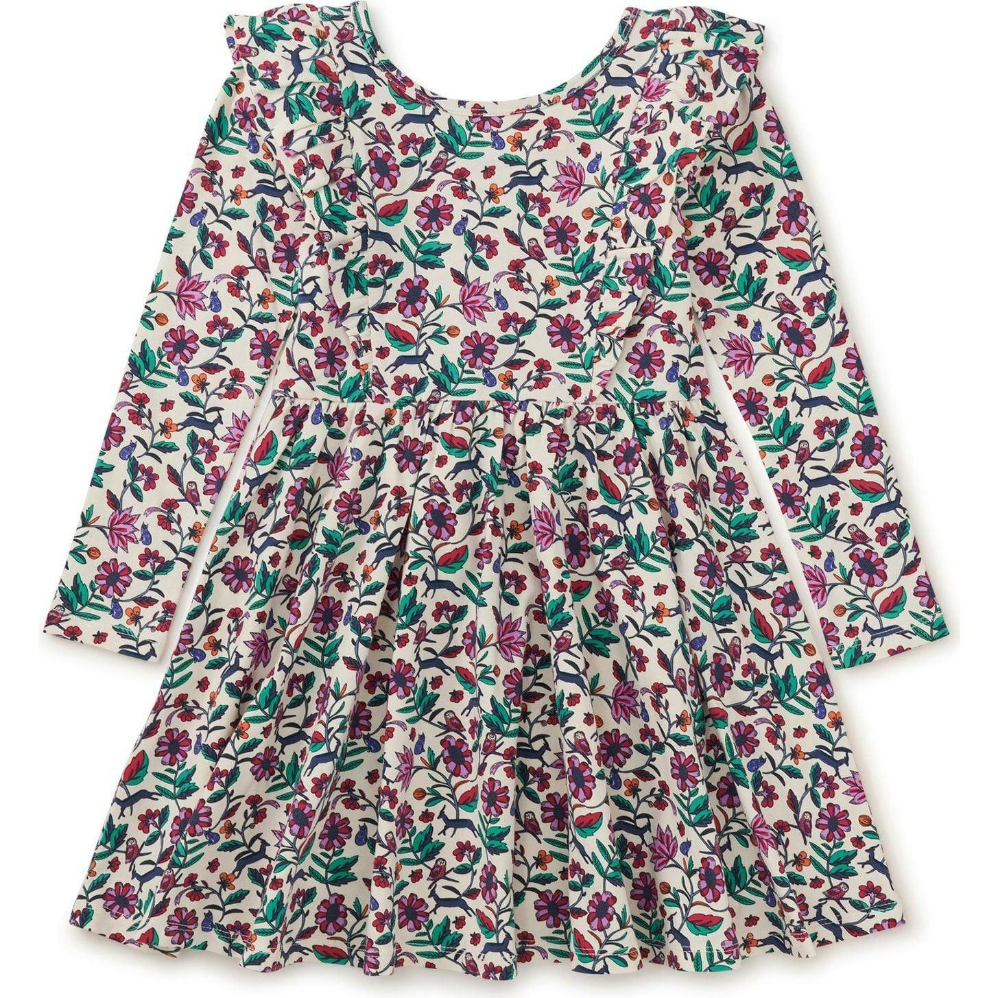 Ruffle Shoulder Ballet Dress, Multi