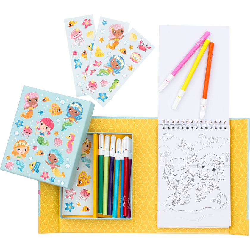 Tribe: Coloring Set - Mermaids Activity Set w/ Stickers