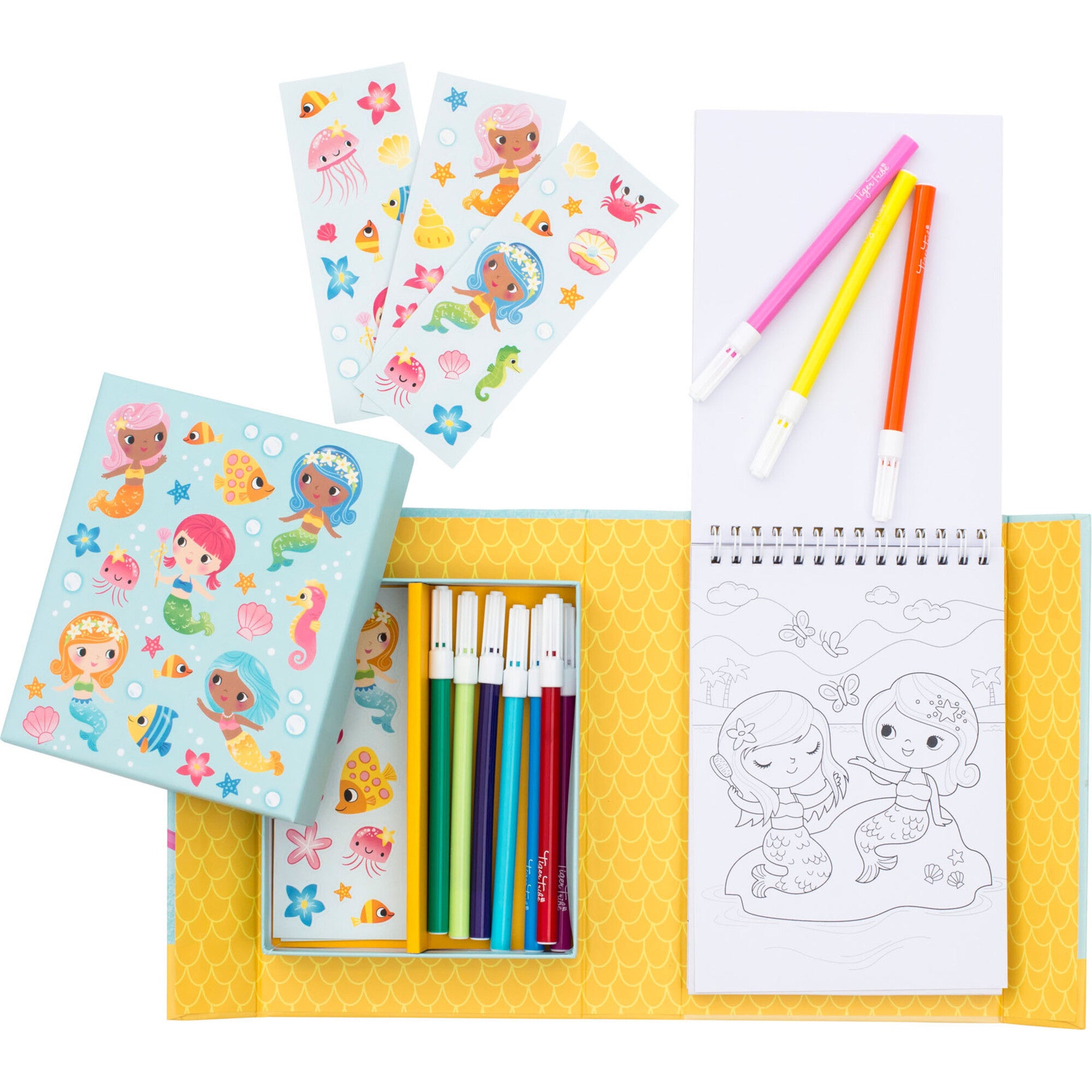 Tribe: Coloring Set - Mermaids Activity Set w/ Stickers