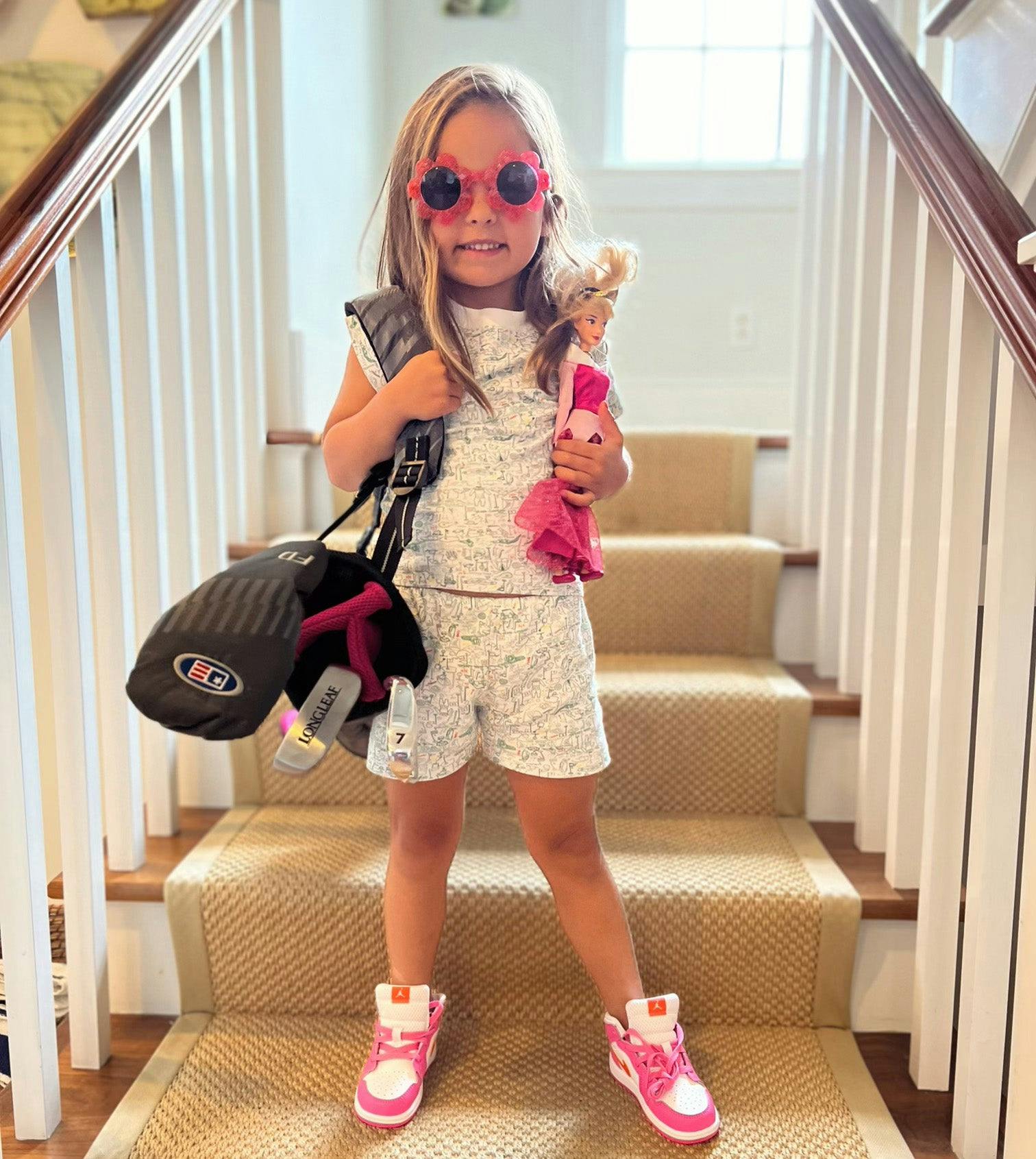 Golf Kids Short Pajama Set