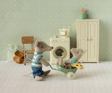 Little brother mouse with bag