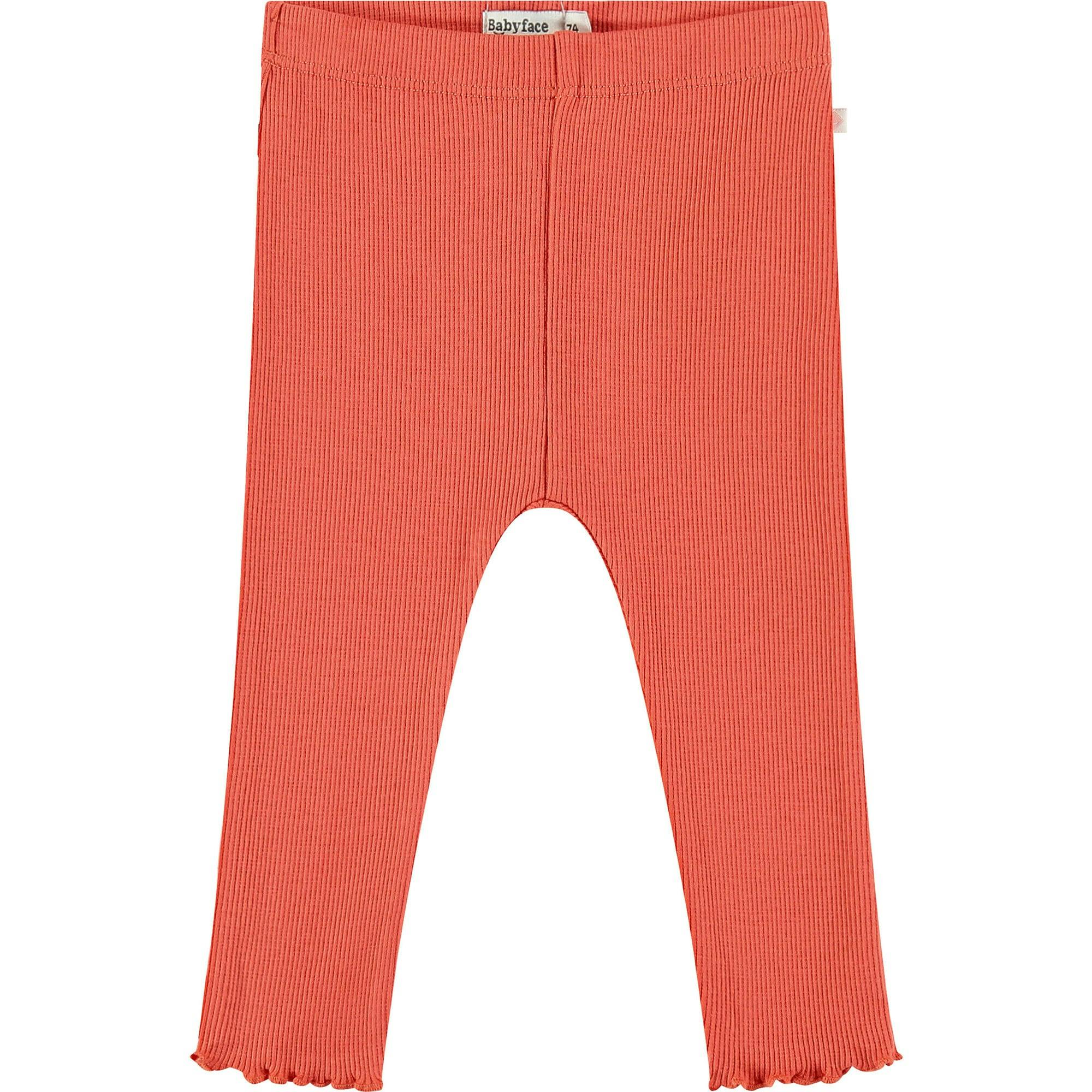 Baby Girl Ruffle Bottom Ribbed Leggings