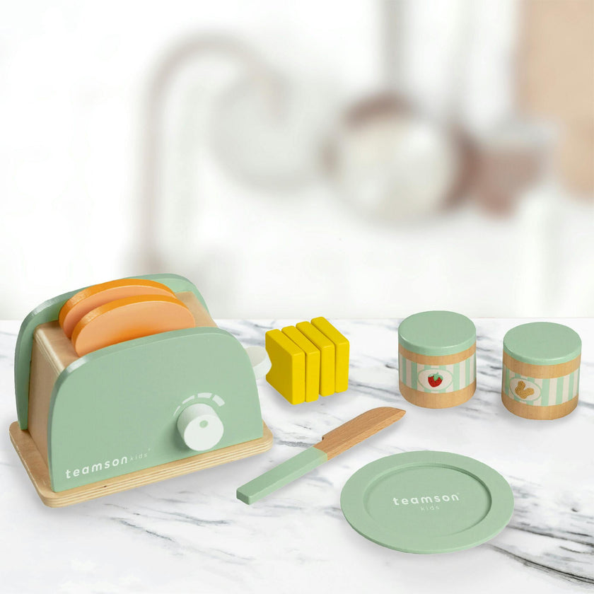 Little Chef Frankfurt Wooden Toaster Play Kitchen Accessories