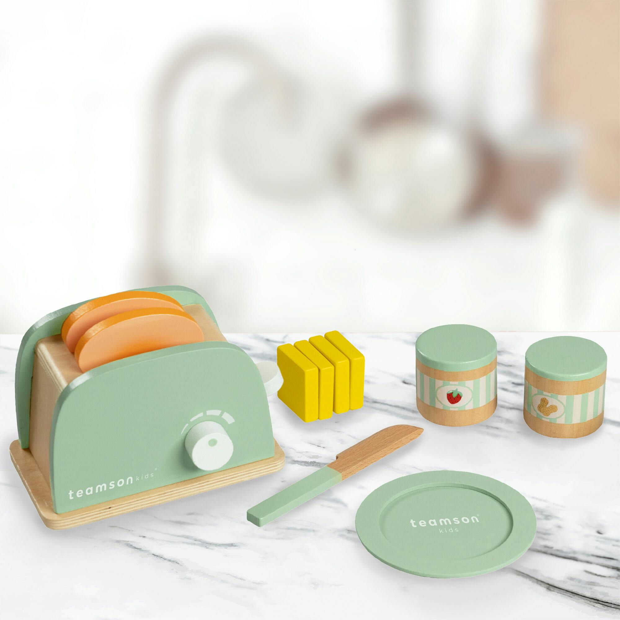 Little Chef Frankfurt Wooden Toaster Play Kitchen Accessories
