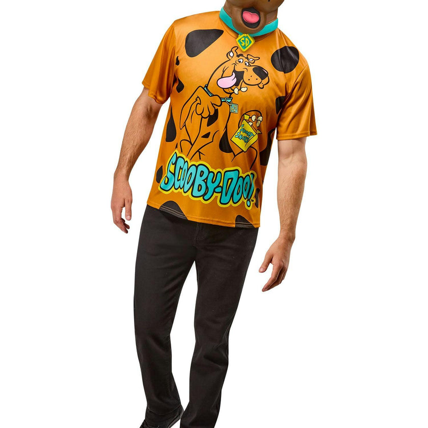 Men's Ben Cooper Scooby Doo T-Shirt and Half Mask