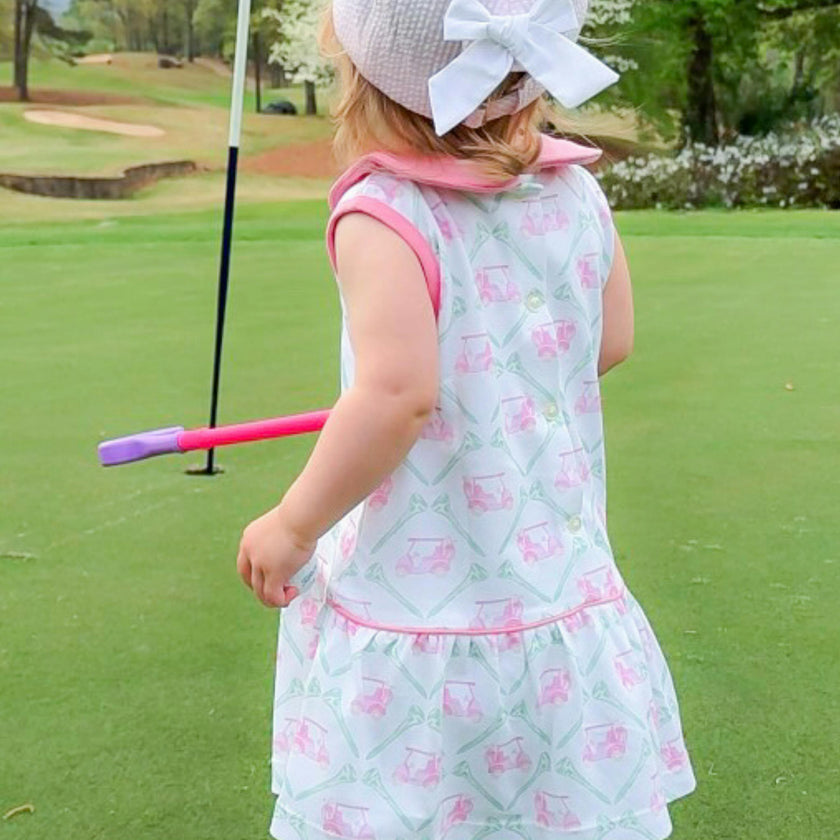 Pink Sailboat Bow Baseball Hat (Baby/Toddler, Youth)