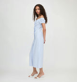 The Madison Dress - Blue/White Stripe