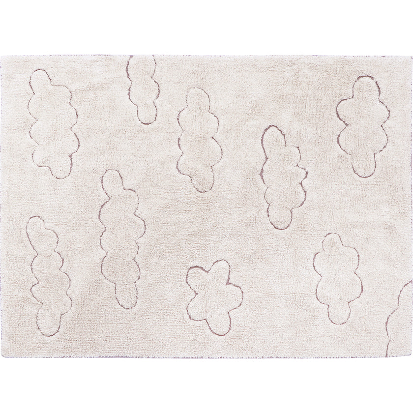 Clouds RugCycled Washable Rug, Natural