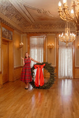 Carly Dress in Holiday Plaid