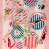 Striped Merry Christmas Cups