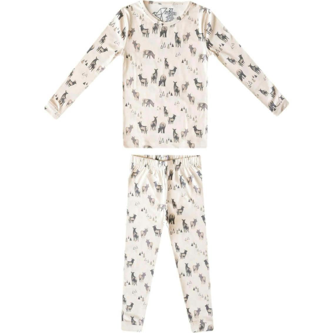 Ultra Soft Long Sleeve Two-Piece Pajama Set, Prints