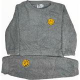 Blue Bright Smile Patch Fuzzy Set