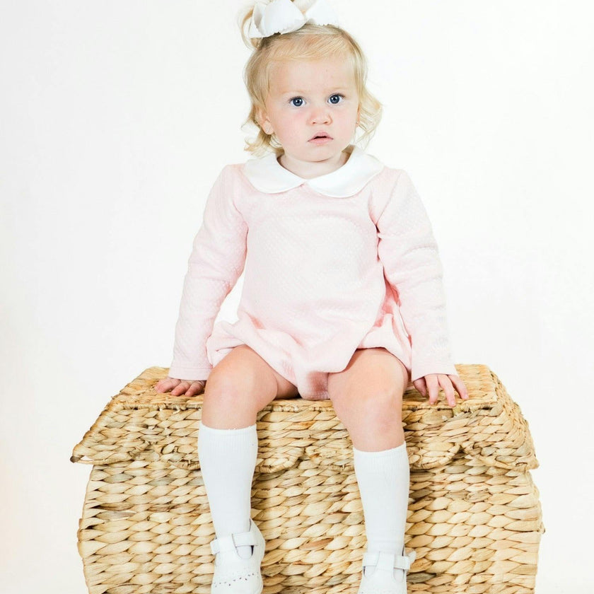 Diamond Quilt Long Sleeve Pima Bubble