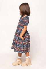 Mini Parker Dress in Dusk Floral Medley