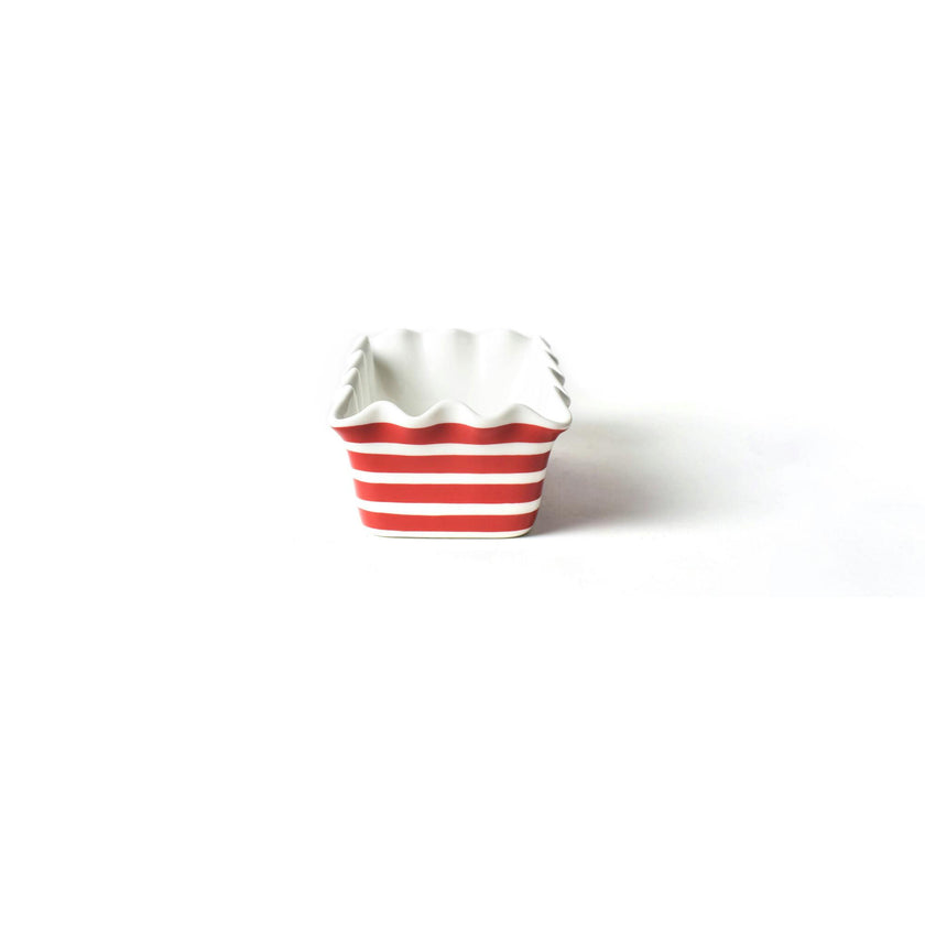Red Stripe Ruffle Loaf Pan