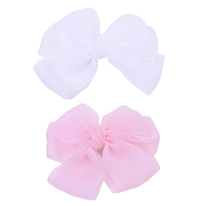 Multicolor Ribbon Bow Hairclip Set