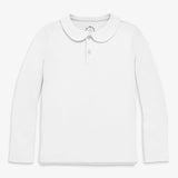 Kids long sleeve peter pan polo