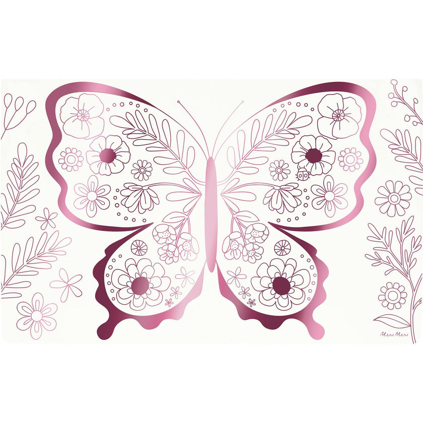 Butterflies & Flowers Coloring Placemats