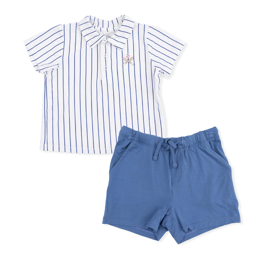 Baseball Stripe - Polo with Everyday Short