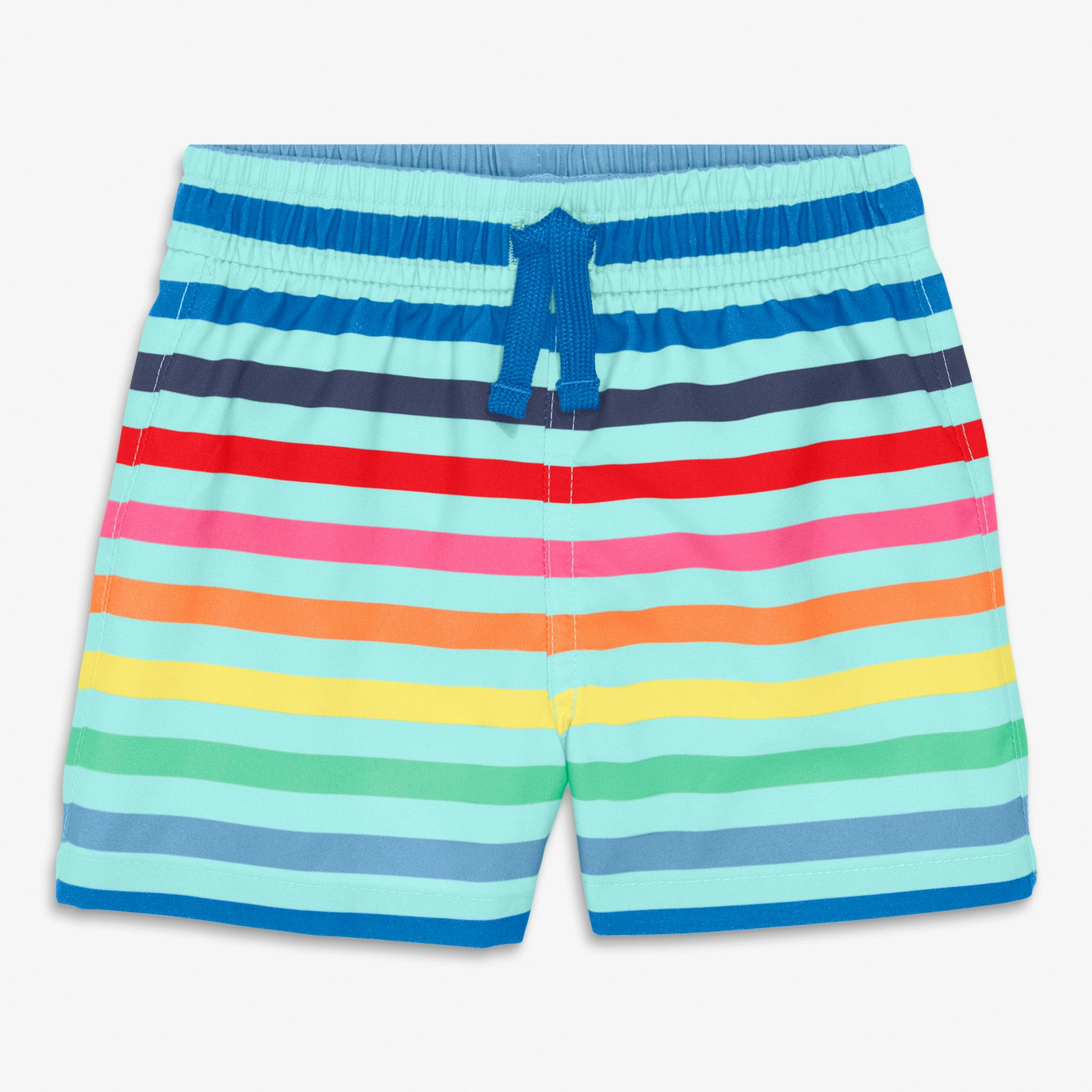 Clearance baby swim trunk in spring stripe