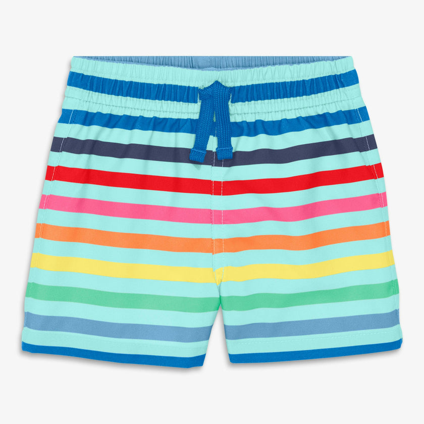 Clearance baby swim trunk in spring stripe
