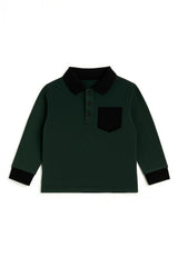 Boys Long Sleeve Pocket Polo