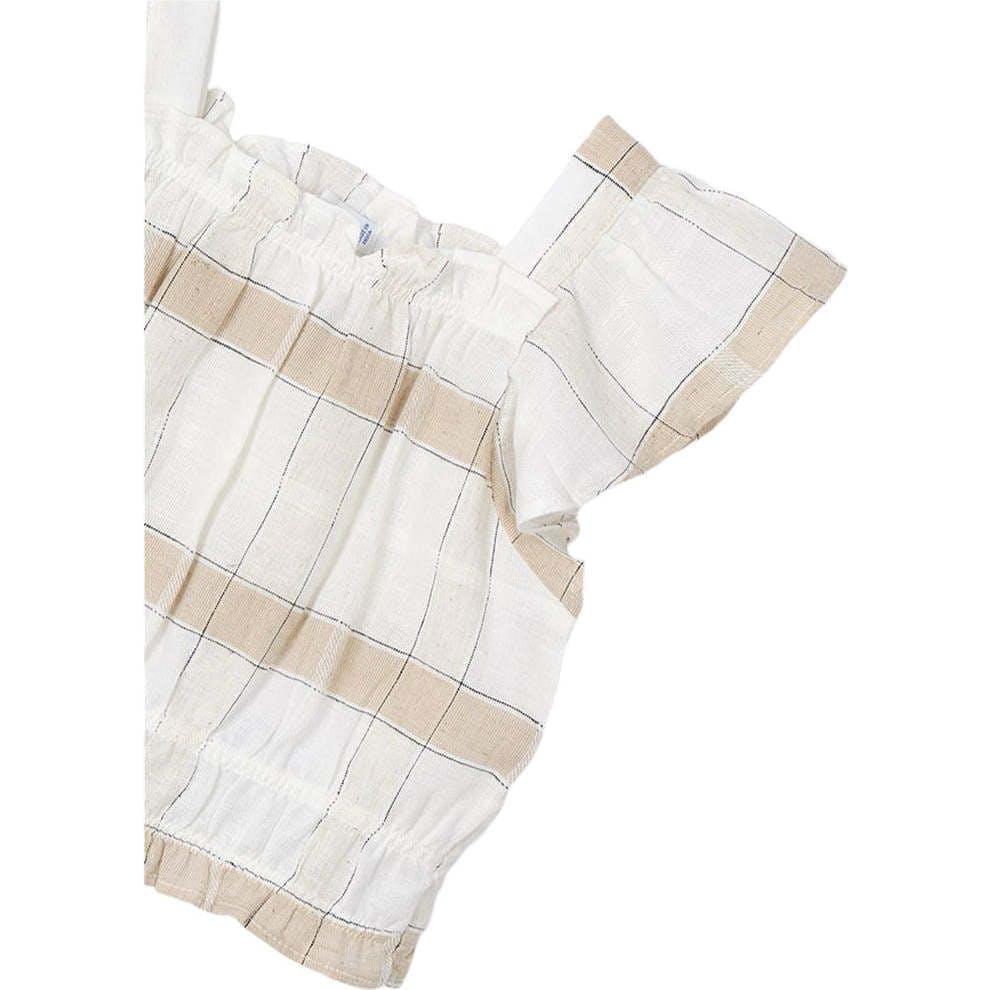 Striped Loose Ruffle Shirt