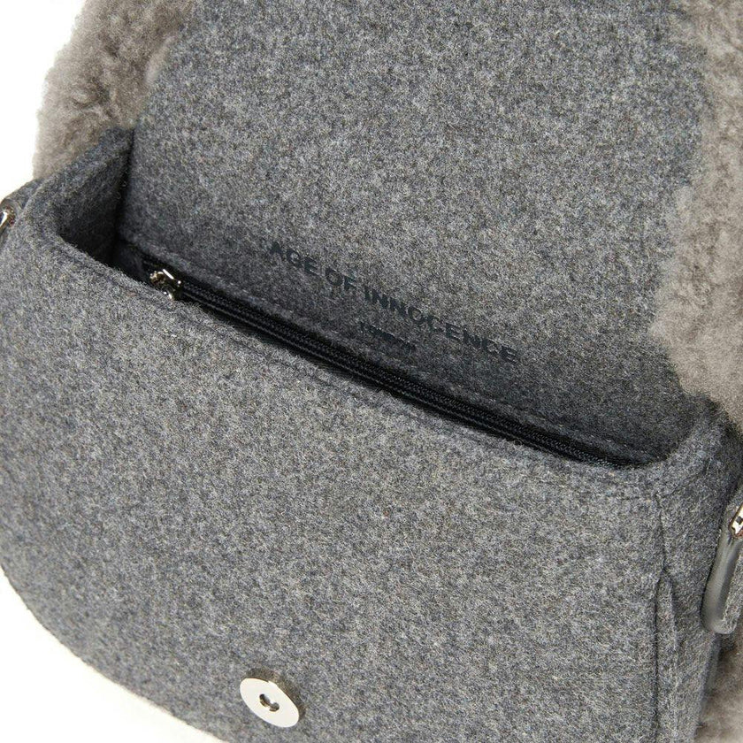 Shae Wool Crossbody Buckled Bag