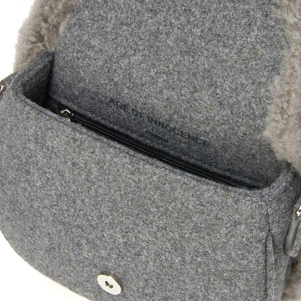Shae Wool Crossbody Buckled Bag