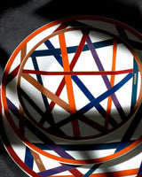 Dessert Plates NASTRI Set of 2  Multicolor diam. 8.5"