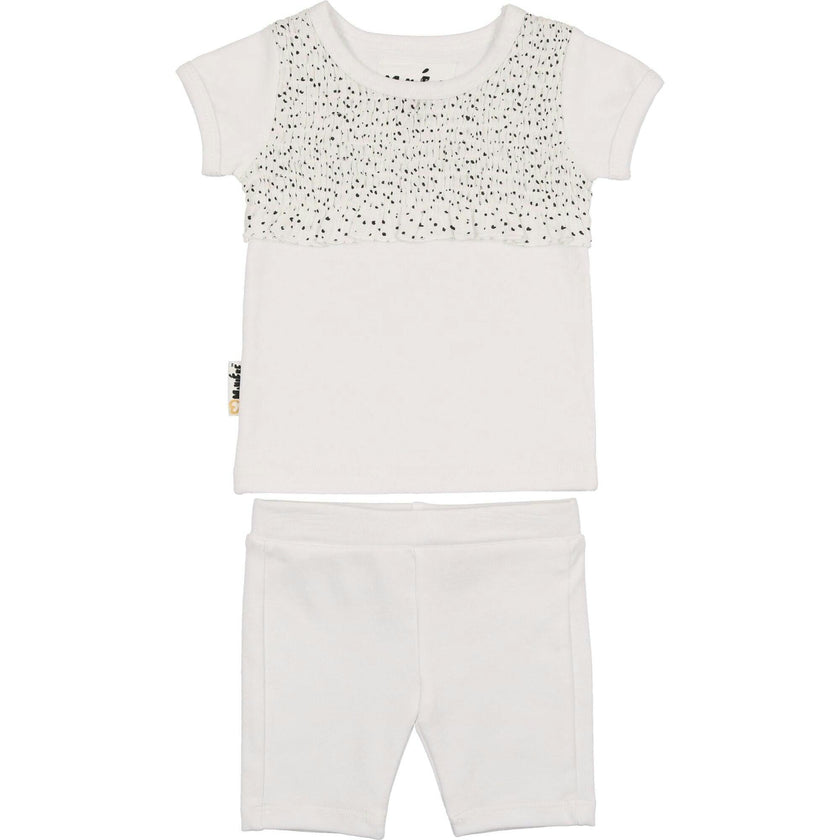 Speckled Smocked Top & Short Set