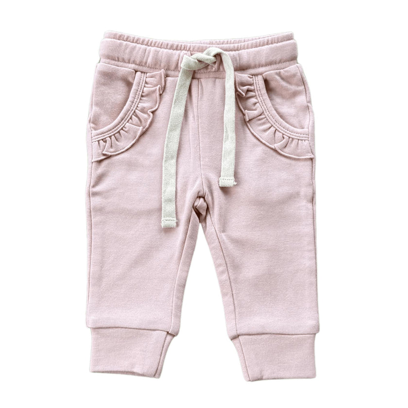Girl's Joggers in Holiday Blush
