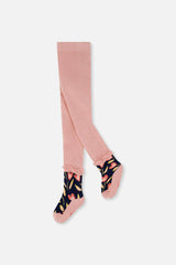Tights Pale Dusty Pink And Navy