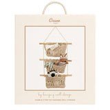 Charlie Farmhouse 3-Tier Hanging Wall Storage Organizer