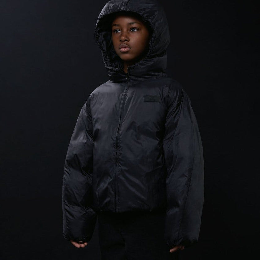 Cropped Lightweight Reversible Puffer