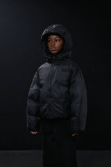 Cropped Lightweight Reversible Puffer