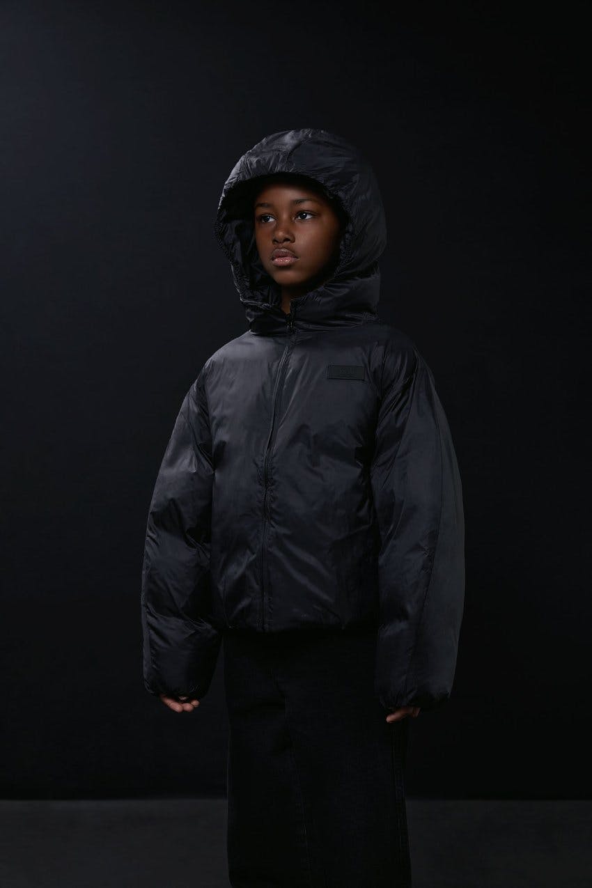 Cropped Lightweight Reversible Puffer