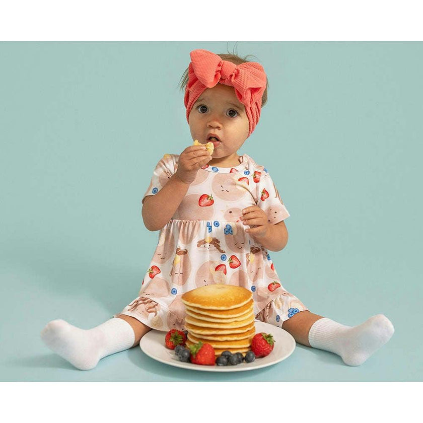 Pancakes Ruffled Twirl Bodysuit Dress