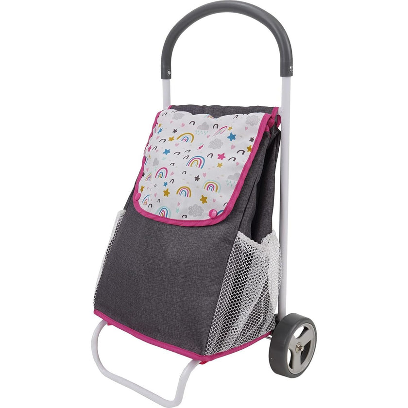 Rainbow Pretend Play Shopping Cart for Kids