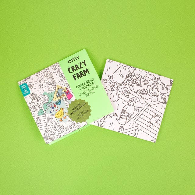 GIANT COLORING POSTER - FARM