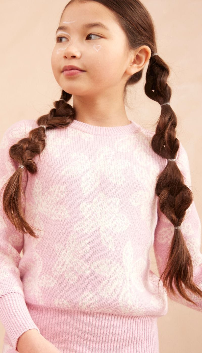 Chestnut Leaves Jumper | Bubble Gum