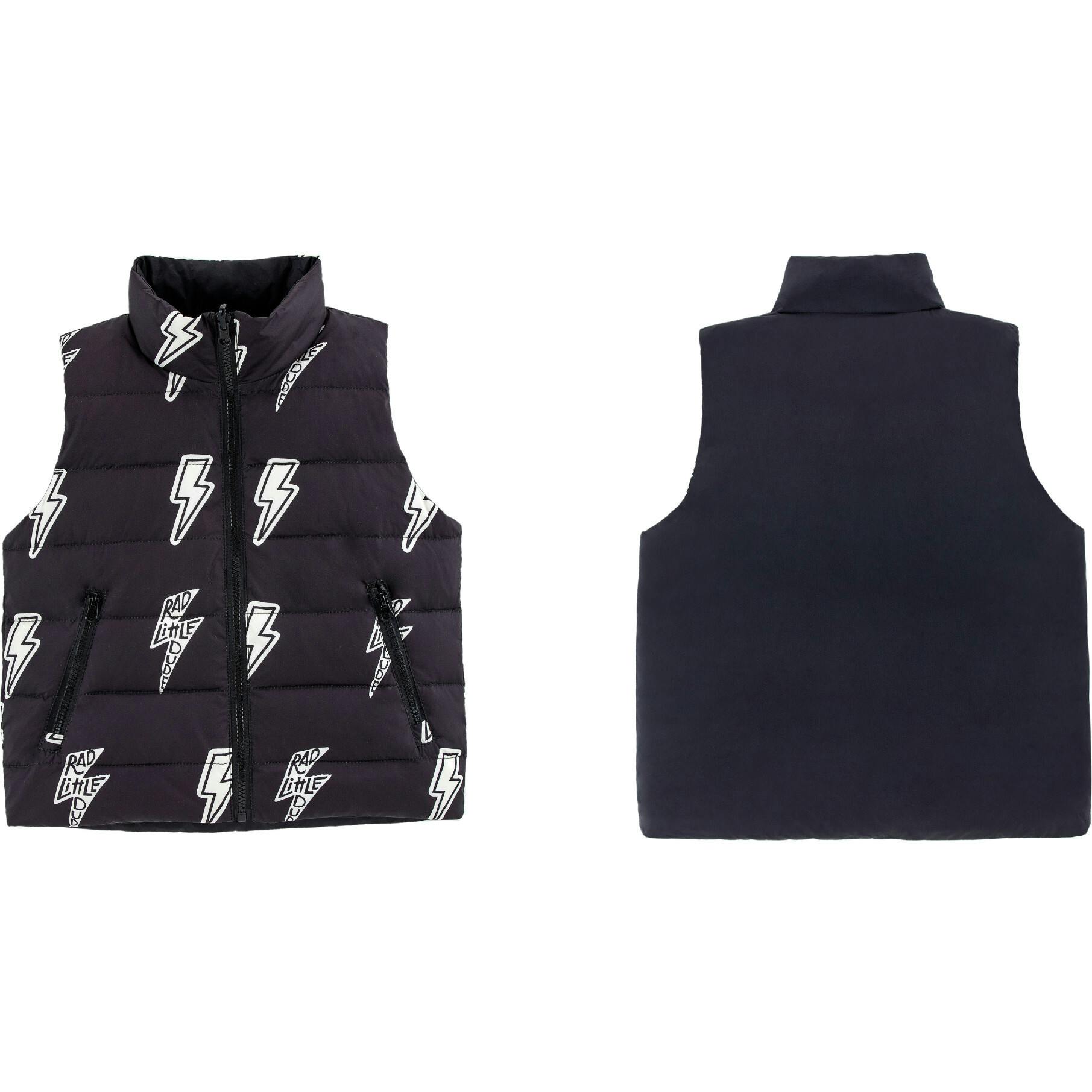Casey Reversible Down Vest, Black