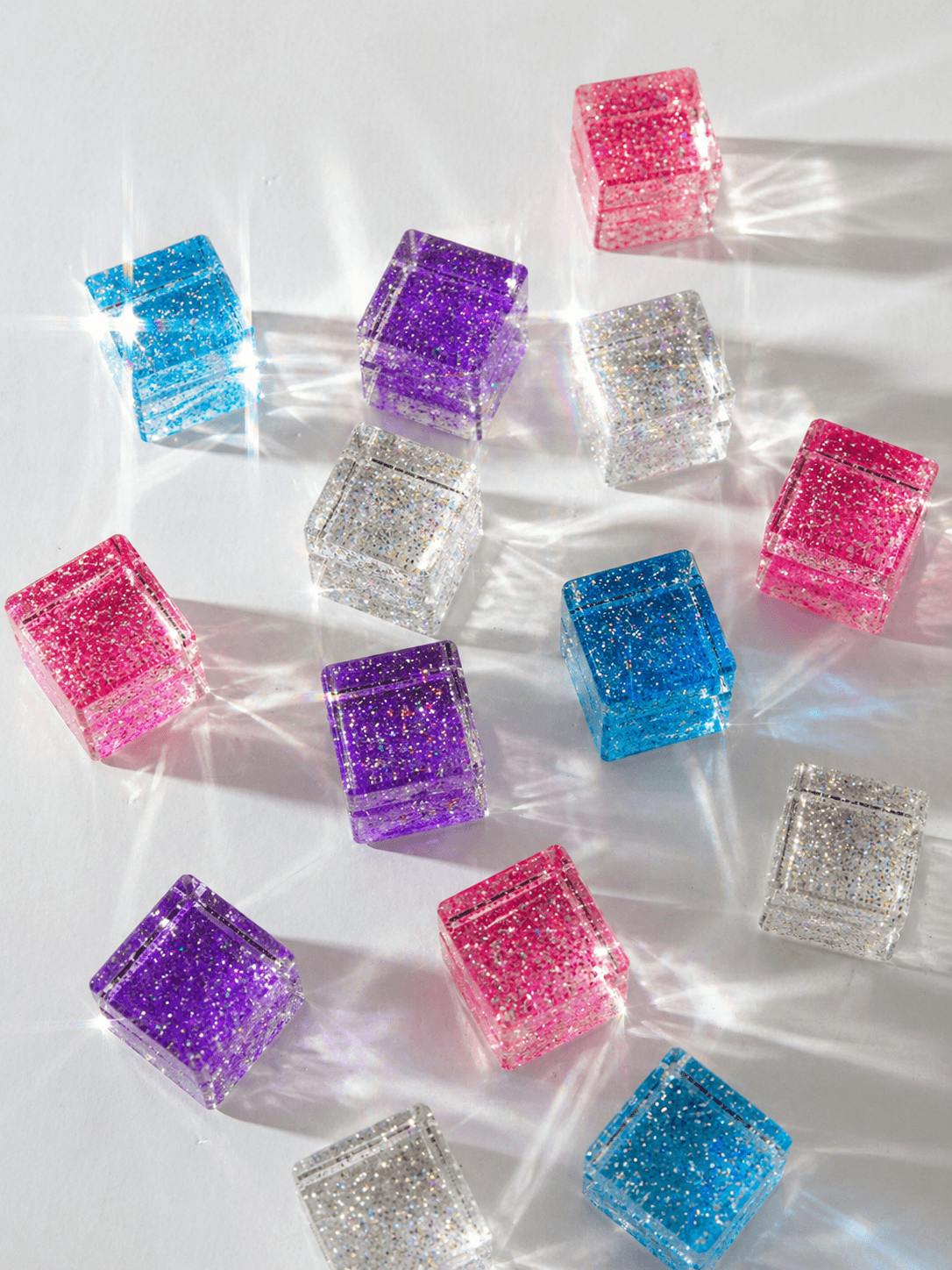 Cosmic Glitter Cubes