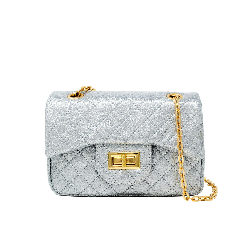 Classic Quilted Sparkle Mini Handbag