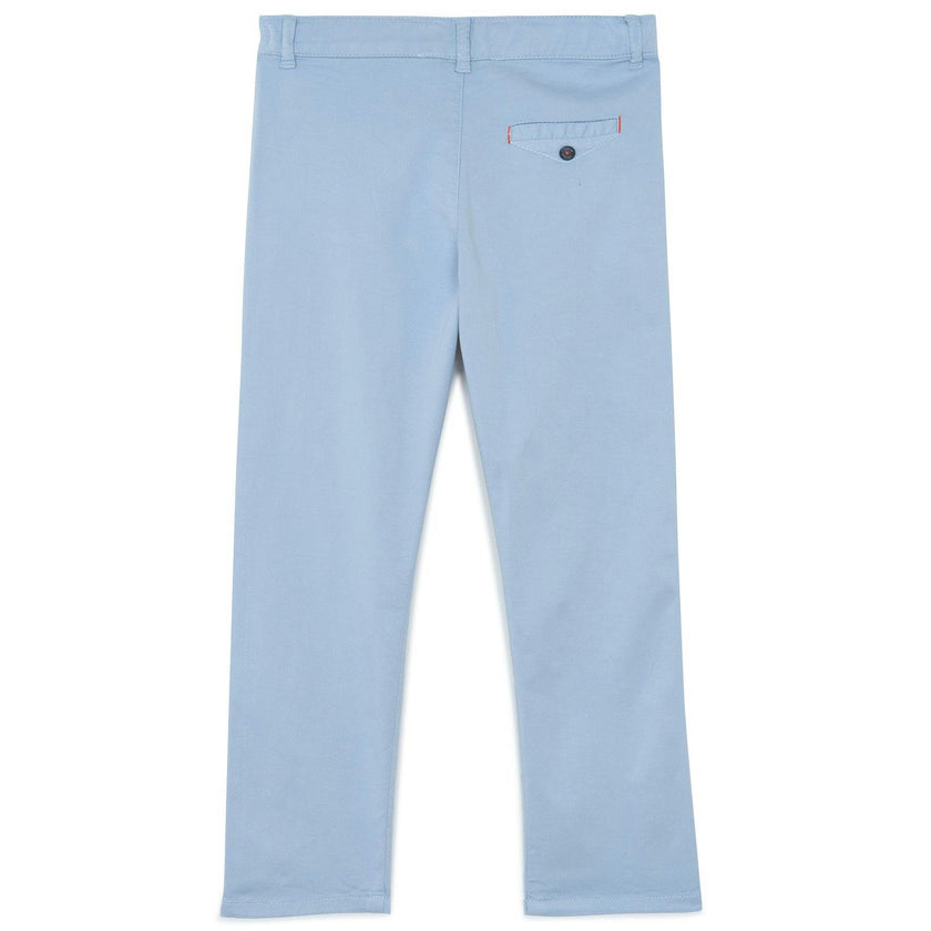 TARTINE ET CHOCOLAT Grey-Blue Twill Trousers
