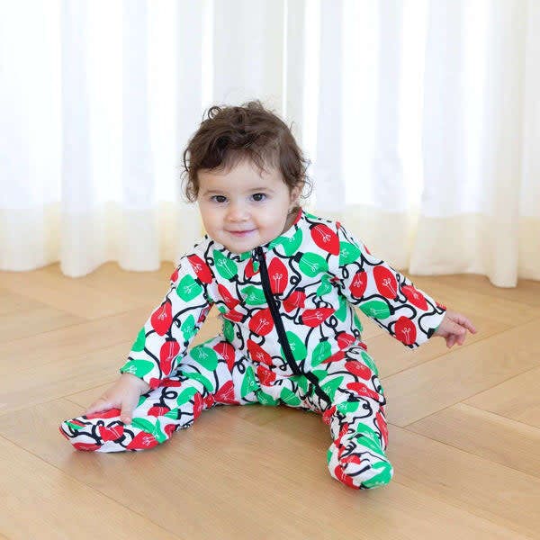 Zippered Footed Onesie, Multi