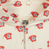 BONTON Retro Phone Hoodie - Red