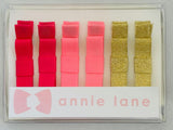 Pink/gold pairs